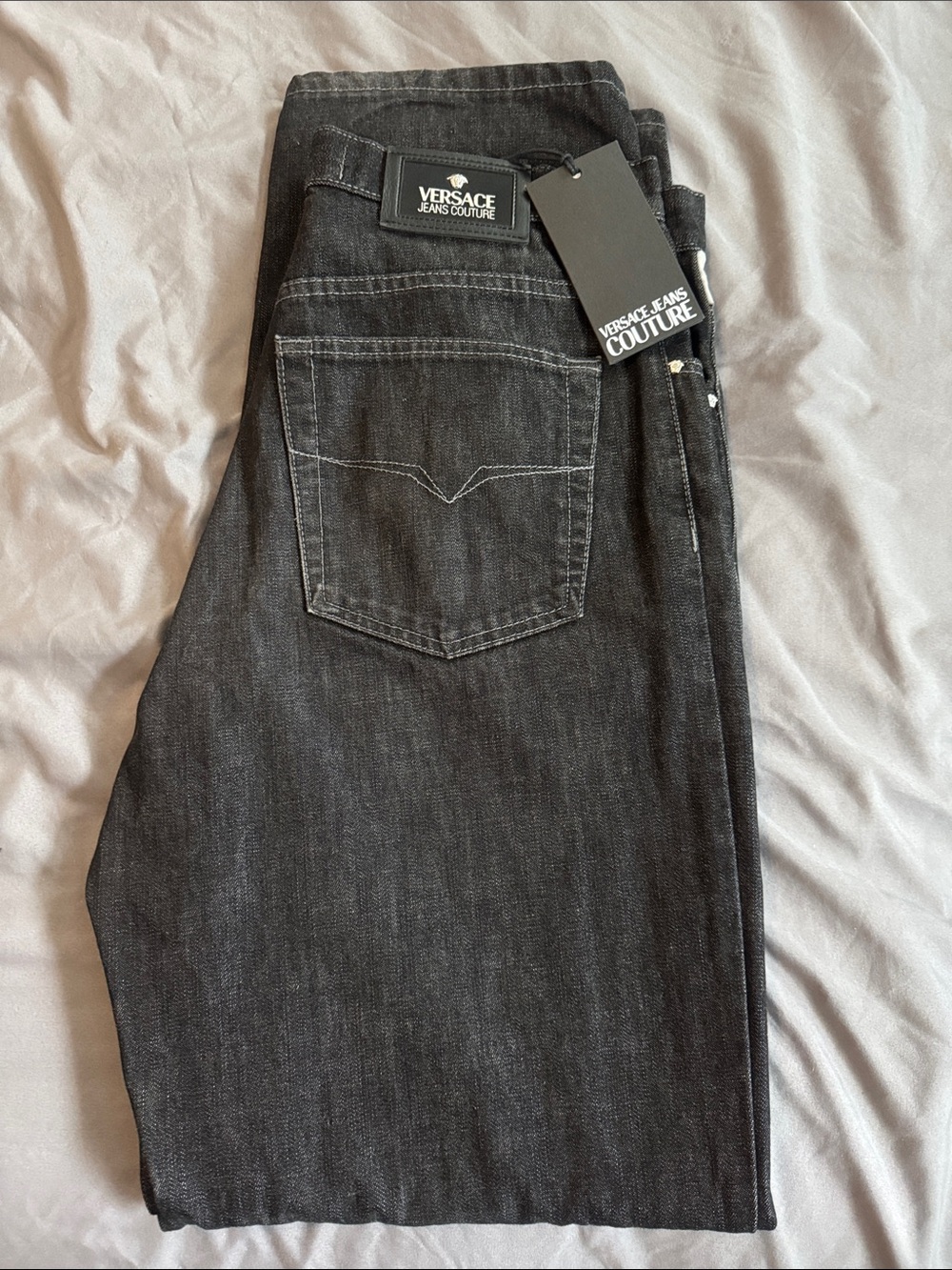 Versace Jeans Collection Men's Black Slim Straight Denim Jeans